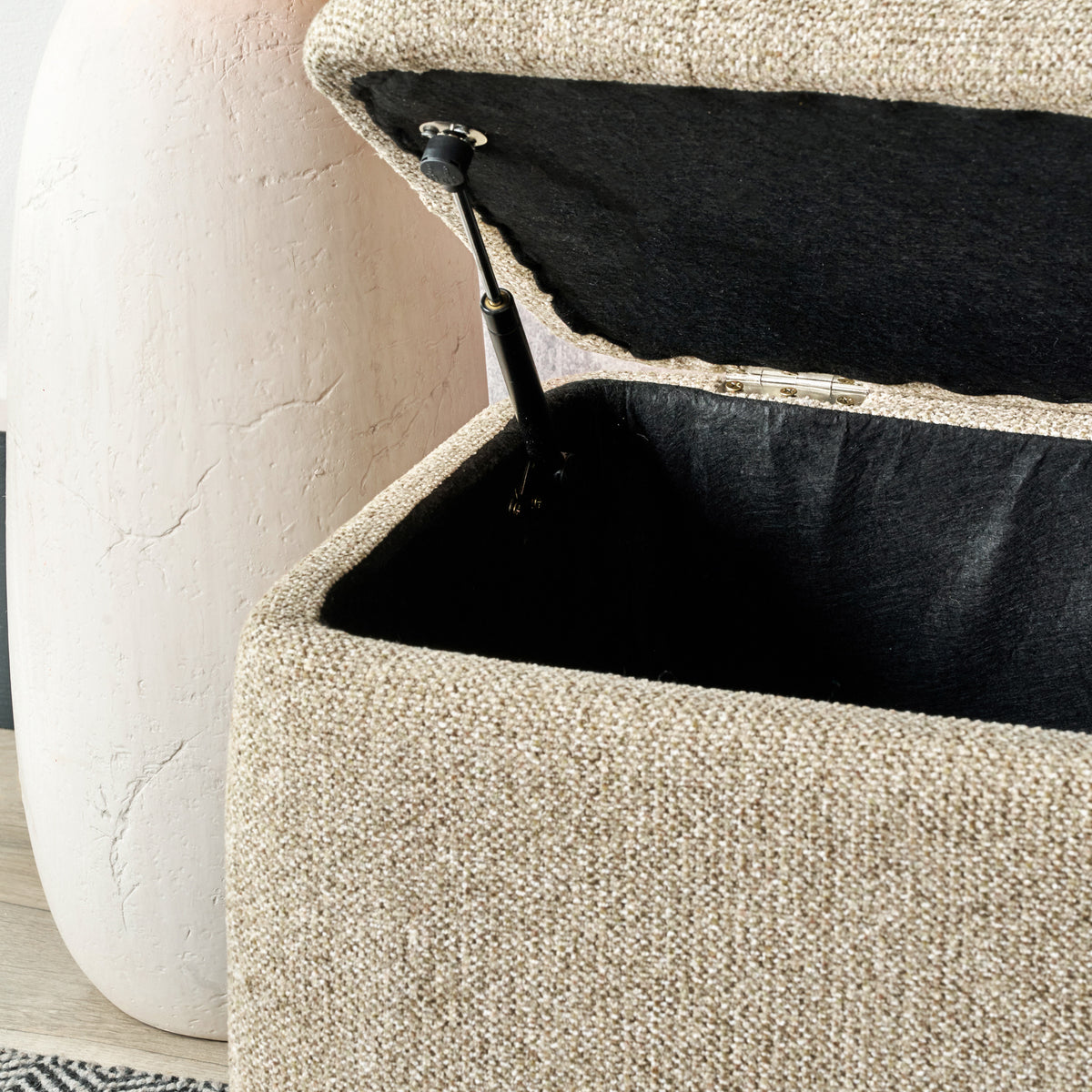 Else Buttoned Storage Ottoman from Roseland Furniture