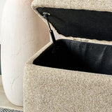 Else Buttoned Storage Ottoman from Roseland Furniture