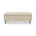 Else Buttoned Storage Ottoman from Roseland Furniture