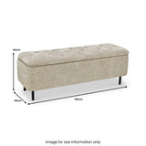 Else Buttoned Storage Ottoman from Roseland Furniture