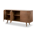 Elias Dark Ash 3 Door Sideboard Angle2 from Roseland Furniture