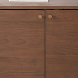 Elias Dark Ash 3 Door Sideboard Angle2 from Roseland Furniture