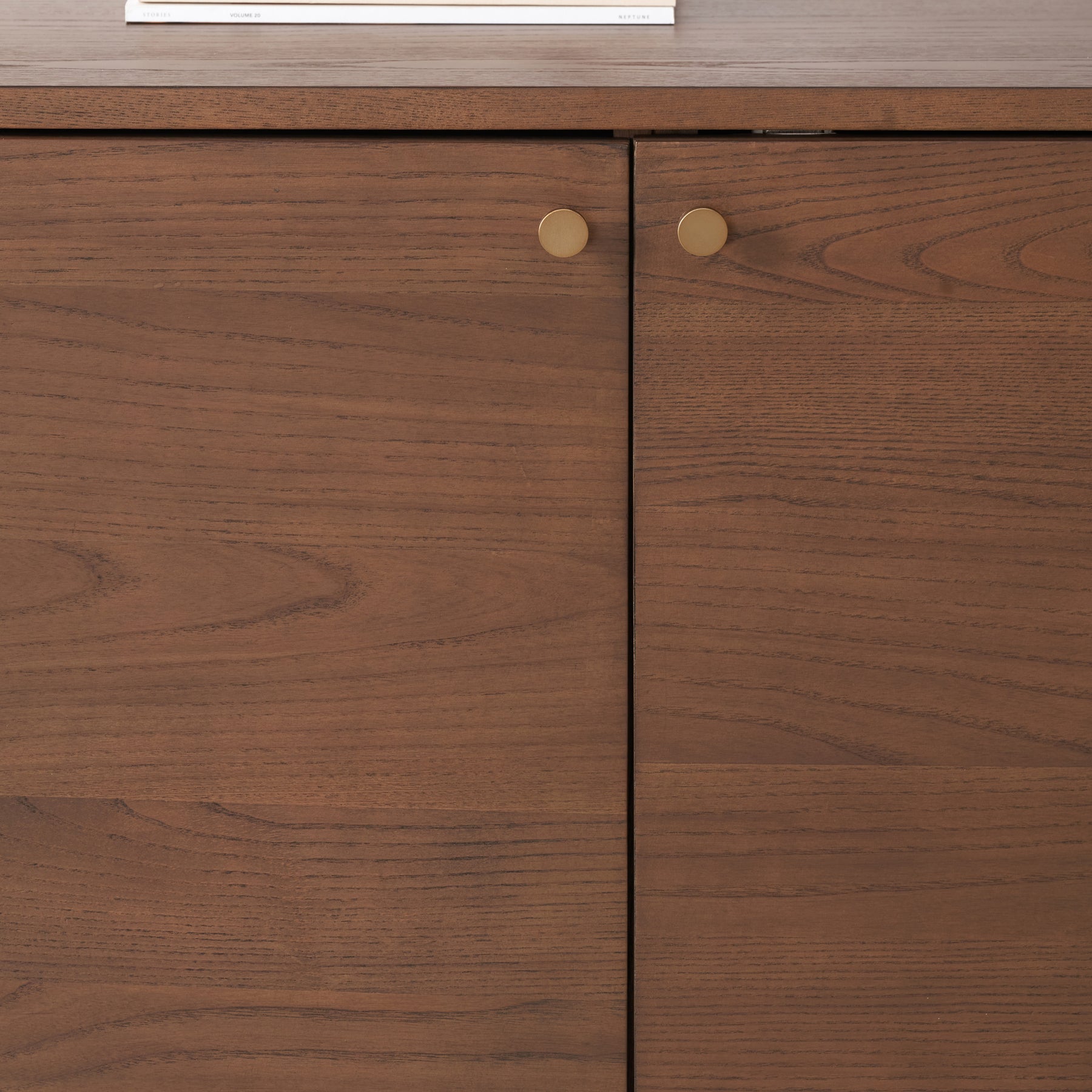 Elias Dark Ash 3 Door Sideboard Angle2 from Roseland Furniture