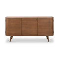 Elias Dark Ash 3 Door Sideboard Angle2 from Roseland Furniture