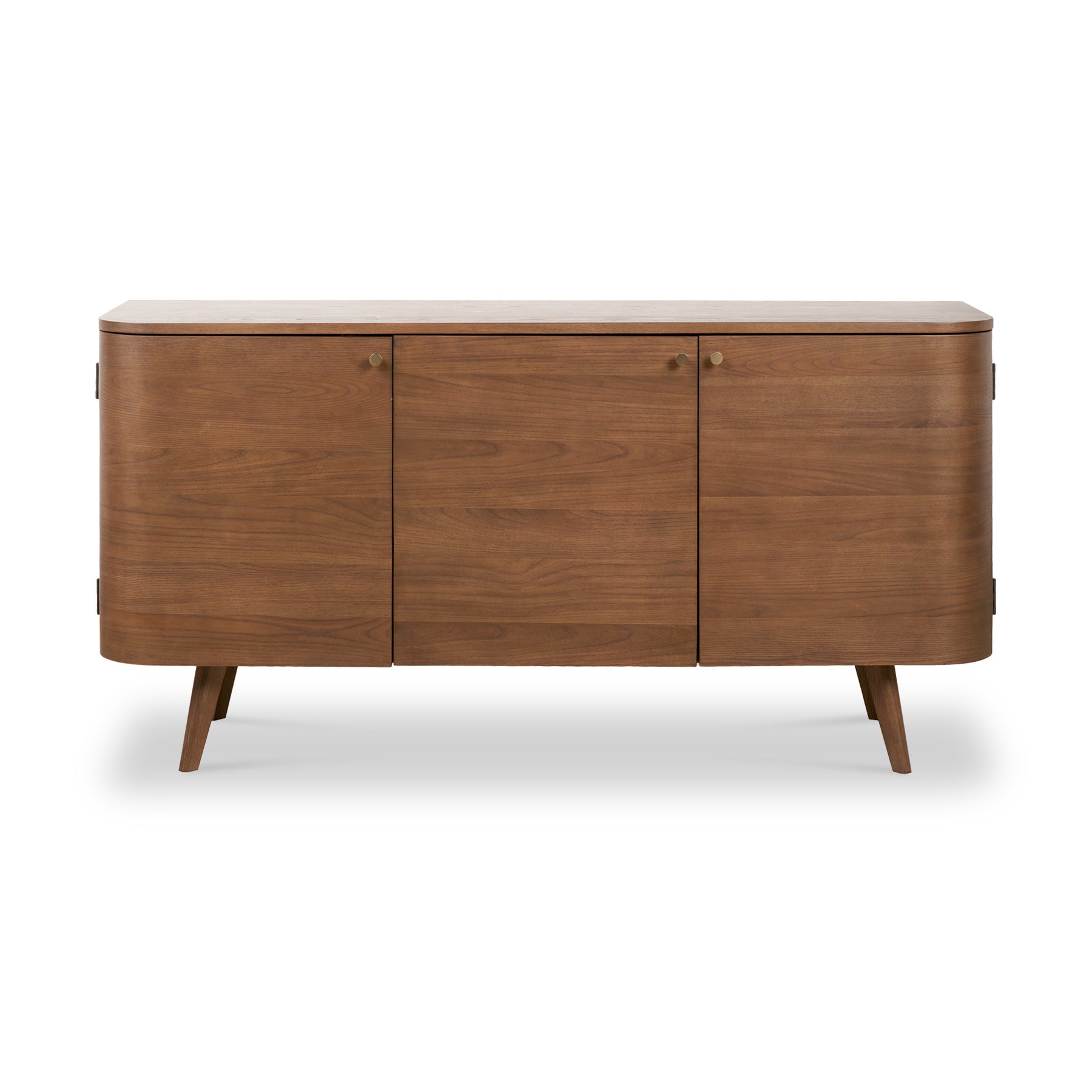 Elias Dark Ash 3 Door Sideboard Angle2 from Roseland Furniture