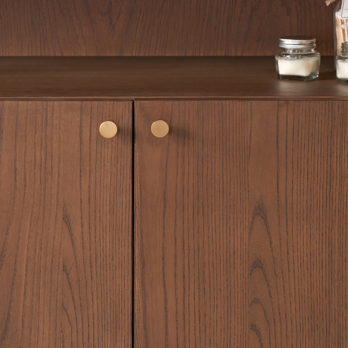 Elias Dark Ash 2 Door Shelving Unit from Roseland Furniture