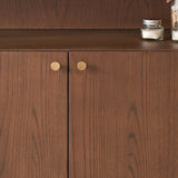 Elias Dark Ash 2 Door Shelving Unit from Roseland Furniture