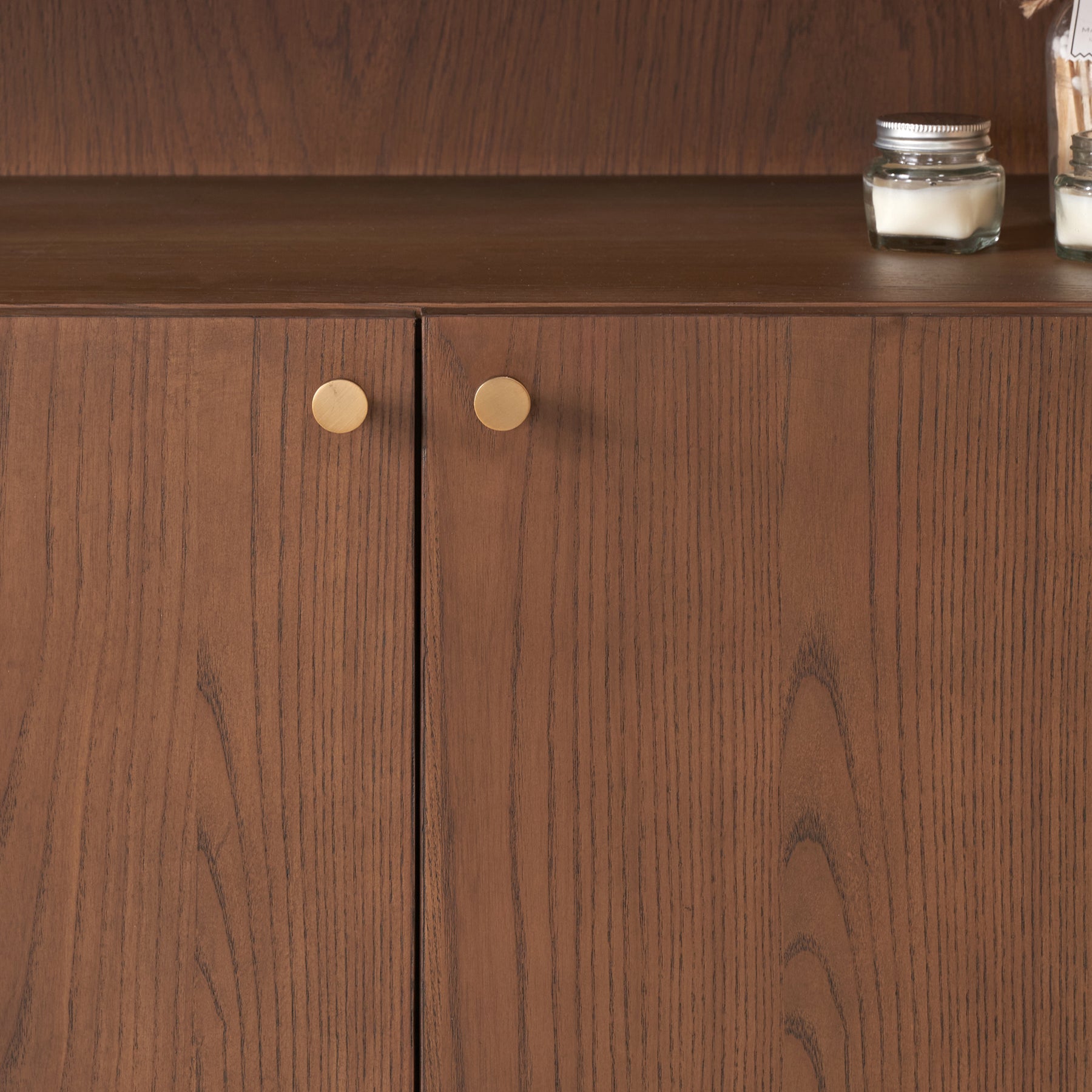 Elias Dark Ash 2 Door Shelving Unit from Roseland Furniture