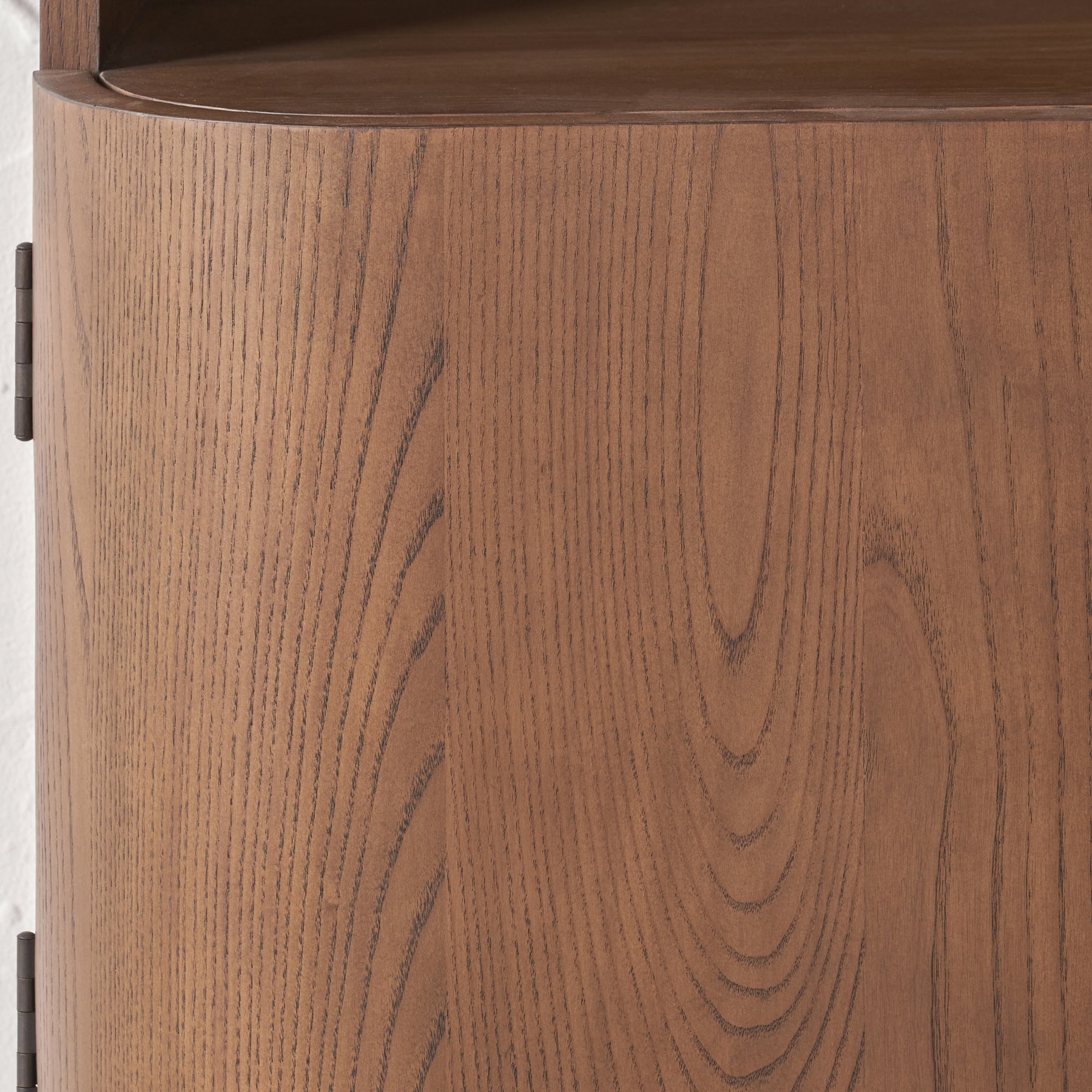 Elias Dark Ash 2 Door Shelving Unit from Roseland Furniture