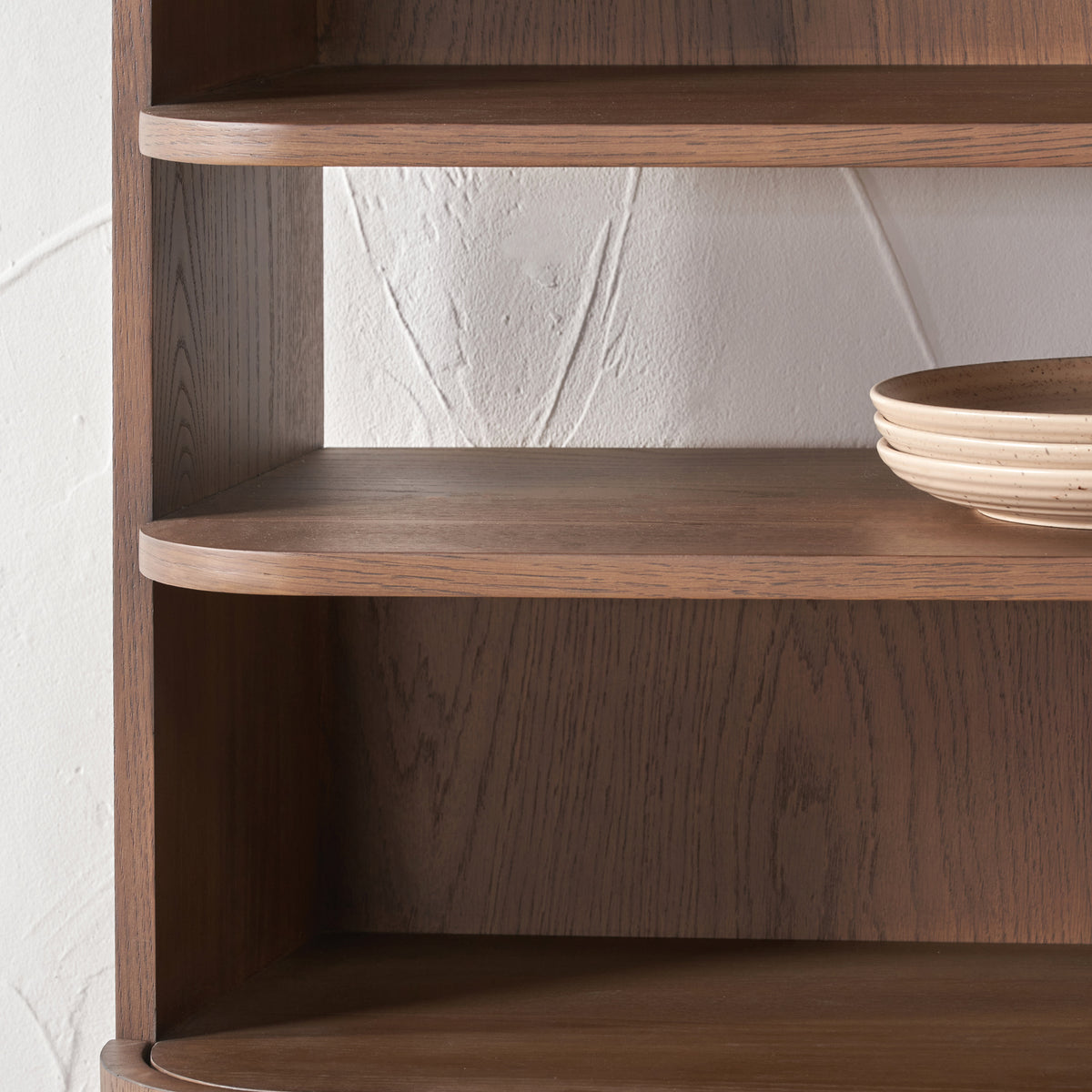 Elias Dark Ash 2 Door Shelving Unit from Roseland Furniture