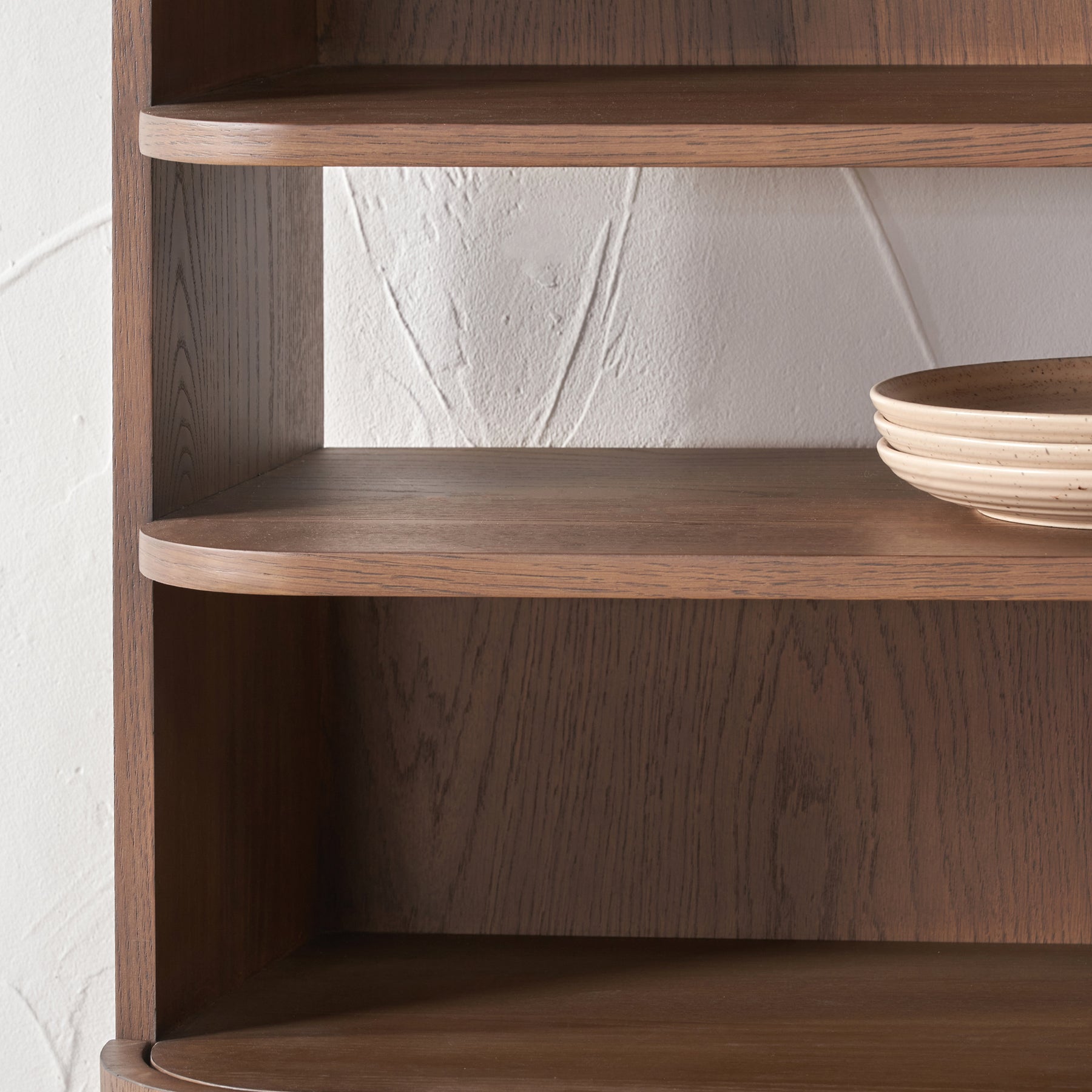 Elias Dark Ash 2 Door Shelving Unit from Roseland Furniture