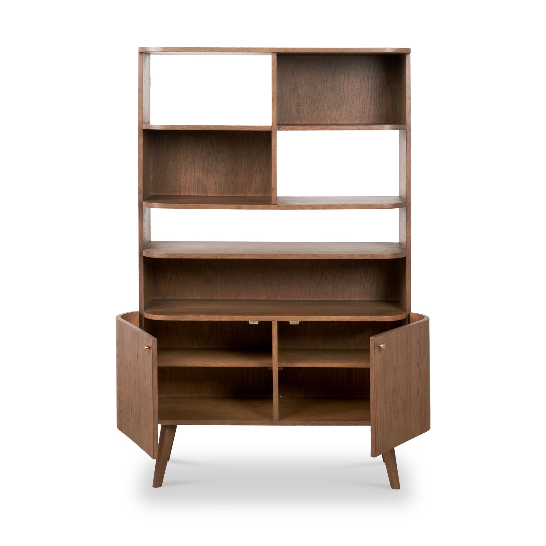 Elias Dark Ash 2 Door Shelving Unit from Roseland Furniture
