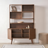Elias Dark Ash 2 Door Shelving Unit from Roseland Furniture