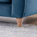 Clarence Sky Blue Velvet Chesterfield 3 Seater Sofa 