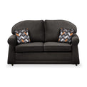 Croxdon Charcoal Faux Linen 2 Seater Sofabed with Charcoal Scatter Cushions from Roseland Furniture