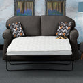 Croxdon Charcoal Faux Linen 2 Seater Sofabed with Charcoal Scatter Cushions from Roseland Furniture