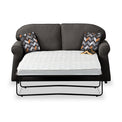 Croxdon Charcoal Faux Linen 2 Seater Sofabed with Charcoal Scatter Cushions from Roseland Furniture