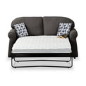 Croxdon Charcoal Faux Linen 2 Seater Sofabed with Mono Scatter Cushions from Roseland Furniture