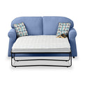 Croxdon Denim Faux Linen 2 Seater Sofabed with Duck Egg Scatter Cushions from Roseland Furniture