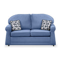 Croxdon Denim Faux Linen 2 Seater Sofabed with Mono Scatter Cushions from Roseland Furniture