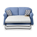 Croxdon Denim Faux Linen 2 Seater Sofabed with Mono Scatter Cushions from Roseland Furniture