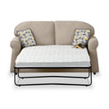 Croxdon Oatmeal Faux Linen 2 Seater Sofabed with Beige Scatter Cushions from Roseland Furniture