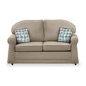 Croxdon Oatmeal Faux Linen 2 Seater Sofabed with Duck Egg Scatter Cushions from Roseland Furniture