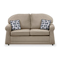 Croxdon Oatmeal Faux Linen 2 Seater Sofabed with Mono Scatter Cushions from Roseland Furniture