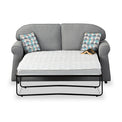 Croxdon Silver Faux Linen 2 Seater Sofabed with Duck Egg Scatter Cushions from Roseland Furniture