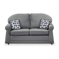 Croxdon Silver Faux Linen 2 Seater Sofabed with Mono Scatter Cushions from Roseland Furniture