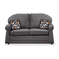 Giselle Charcoal Soft Weave 2 Seater Sofabed with Charcoal Scatter Cushions from Roseland Furniture