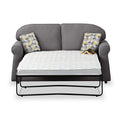 Giselle Charcoal Soft Weave 2 Seater Sofabed with Beige Scatter Cushions from Roseland Furniture