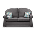 Giselle Charcoal Soft Weave 2 Seater Sofabed with Duck Egg Scatter Cushions from Roseland Furniture