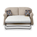 Giselle Fawn Soft Weave 2 Seater Sofabed with Charcoal Scatter Cushions from Roseland Furniture