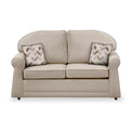 Giselle Fawn Soft Weave 2 Seater Sofabed with Oatmeal Scatter Cushions from Roseland Furniture