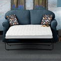 Giselle Midnight Soft Weave 2 Seater Sofabed with Charcoal Scatter Cushions from Roseland Furniture