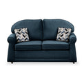 Giselle Midnight Soft Weave 2 Seater Sofabed with Denim Scatter Cushions from Roseland Furniture