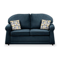 Giselle Midnight Soft Weave 2 Seater Sofabed with Beige Scatter Cushions from Roseland Furniture