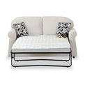 Giselle Oatmeal Soft Weave 2 Seater Sofabed with Denim Scatter Cushions from Roseland Furniture