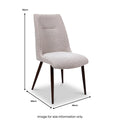 Blaise Curved Back Dining Chair Front1 from Roseland Furniture