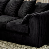 Bletchley Black Jumbo Cord 2 Seater Sofa from Roseland Furniture