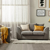 Bletchley Charcoal  Jumbo Cord 2 Seater Sofa from Roseland Furniture
