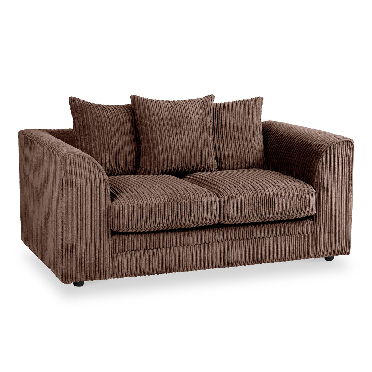 Bletchley Chocolate Jumbo Cord 2 Seater Couch from Roseland Furniture