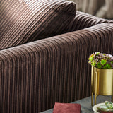 Bletchley Chocolate Jumbo Cord 2 Seater Sofa from Roseland Furniture