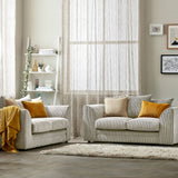 Bletchley Cream Jumbo Cord 2 Seater Sofa from Roseland Furniture