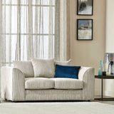 Bletchley Cream Jumbo Cord 2 Seater Sofa from Roseland Furniture