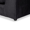 Bletchley Black Jumbo Cord 3 Seater Sofa from Roseland Furniture