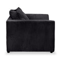 Bletchley Black Jumbo Cord 3 Seater Sofa from Roseland Furniture