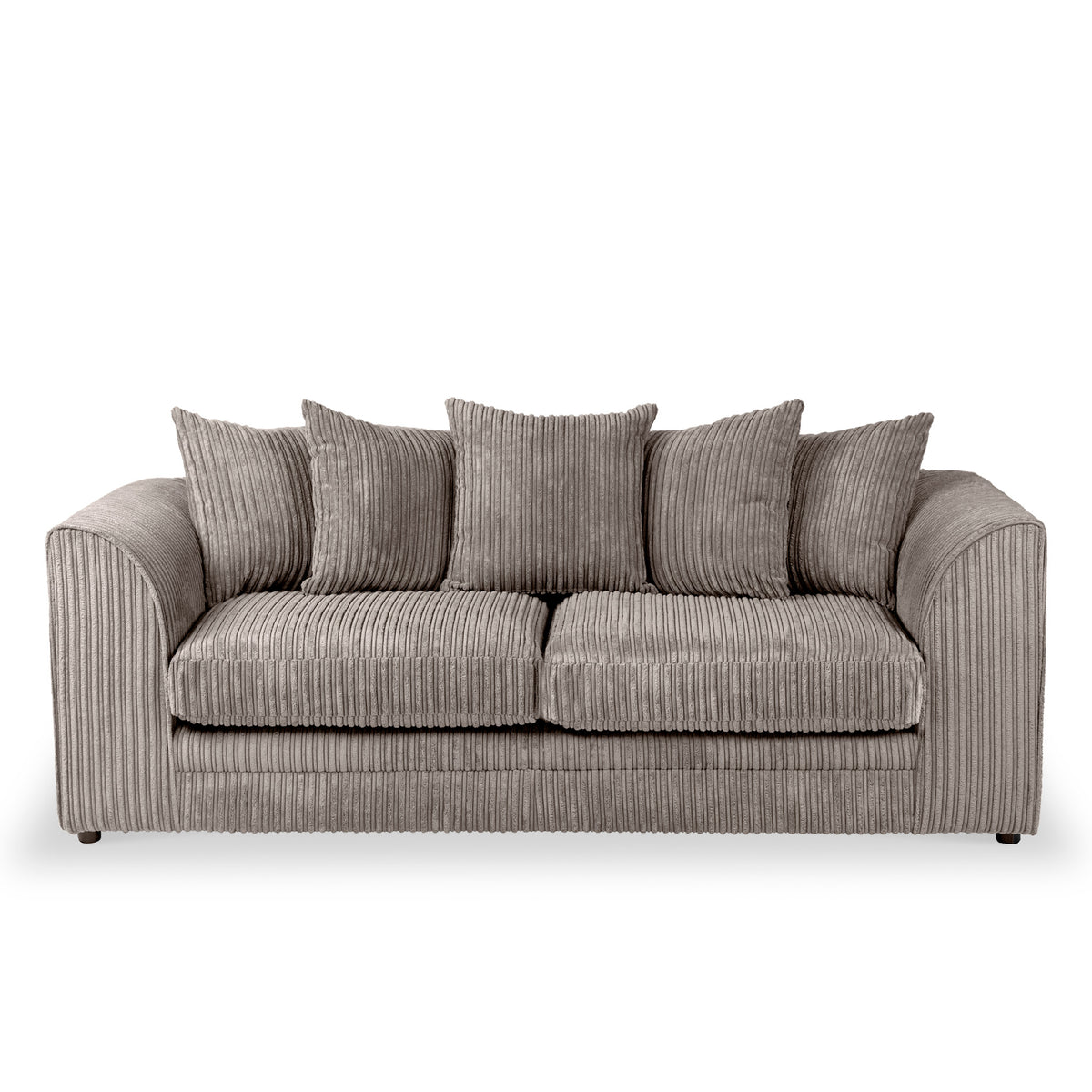 Bletchley Charcoal  Jumbo Cord 3 Seater Sofa from Roseland Furniture