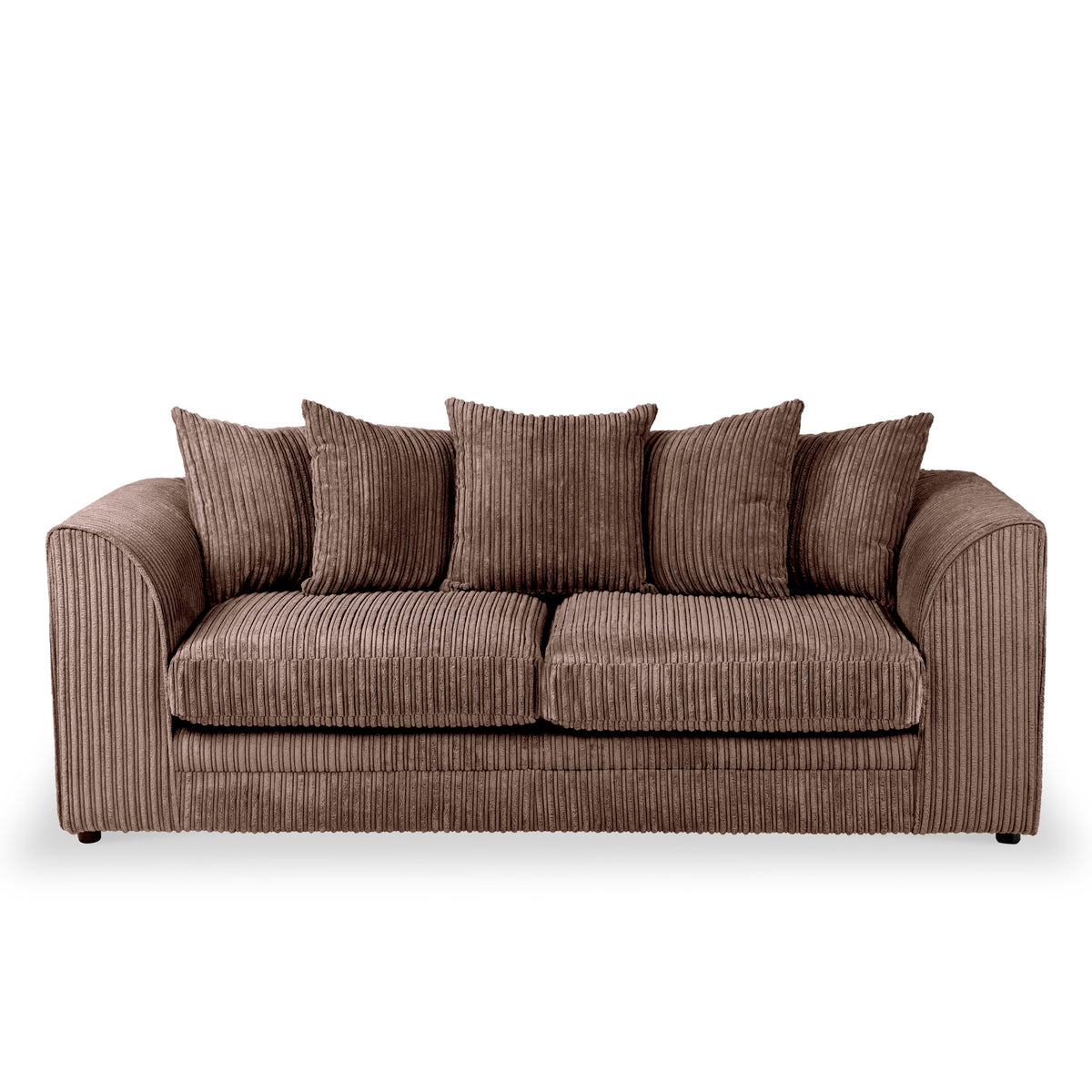 Bletchley Chocolate Jumbo Cord 3 Seater Sofa from Roseland Furniture